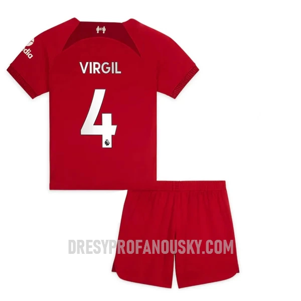 Levné Dětský Fotbalový Dres Liverpool Virgil 4 Domácí 2022-23