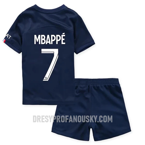 Levné Dětský Fotbalový Dres Paris Saint-Germain Mbappé 7 Domácí 2022-23