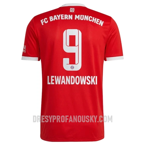 Levné Mužský Fotbalový Dres FC Bayern Mnichov Lewandowski 9 Domácí 2022-23