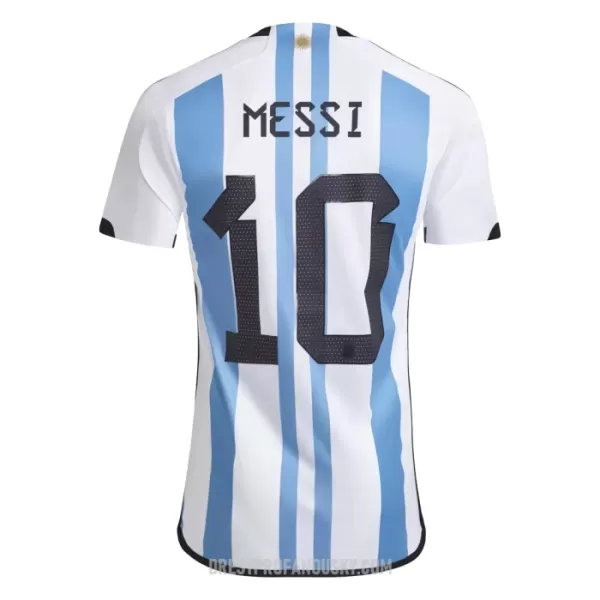 Levné Mužský Fotbalový Dres Argentina Messi 10 Domácí Mistrovství Světa 2022