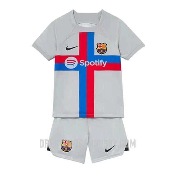 Levné Dětský Fotbalový Dres FC Barcelona Alternativní 2022-23