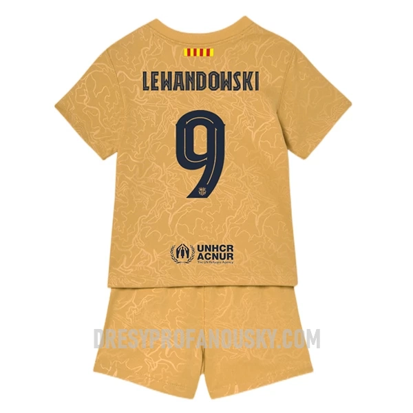 Levné Dětský Fotbalový Dres FC Barcelona Lewandowski 9 Venkovní 2022-23