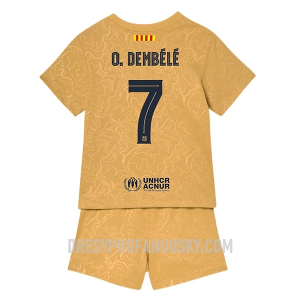 Levné Dětský Fotbalový Dres FC Barcelona O. Dembele 7 Venkovní 2022-23