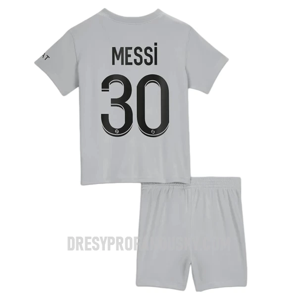 Levné Dětský Fotbalový Dres Paris Saint-Germain Messi 30 Venkovní 2022-23