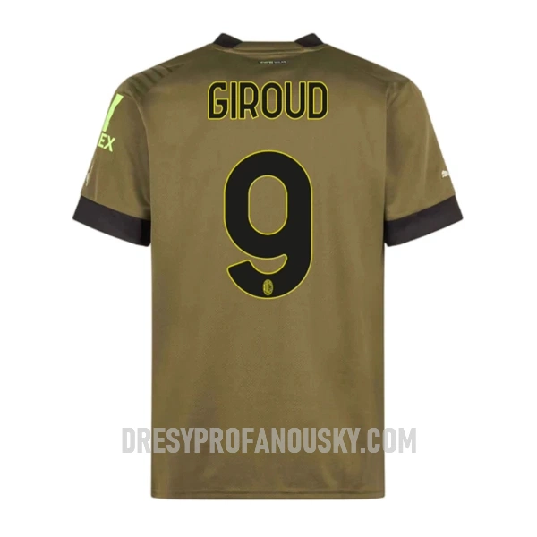 Levné Mužský Fotbalový Dres AC Milán Giroud 9 Alternativní 2022-23