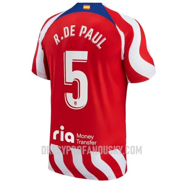 Levné Mužský Fotbalový Dres Atlético Madrid R. De Paul 5 Domácí 2022-23