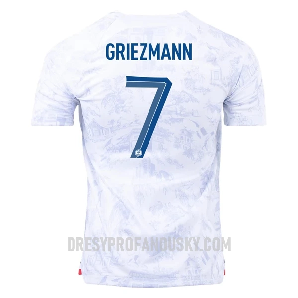 Levné Mužský Fotbalový Dres Francie Griezmann 7 Venkovní Mistrovství Světa 2022