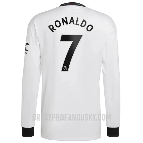 Levné Mužský Fotbalový Dres Manchester United Ronaldo 7 Venkovní 2022-23 Dlouhý Rukáv