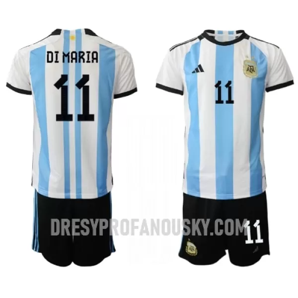 Levné Dětský Fotbalový Dres Argentina Angel Di Maria 11 Domácí Mistrovství Světa 2022