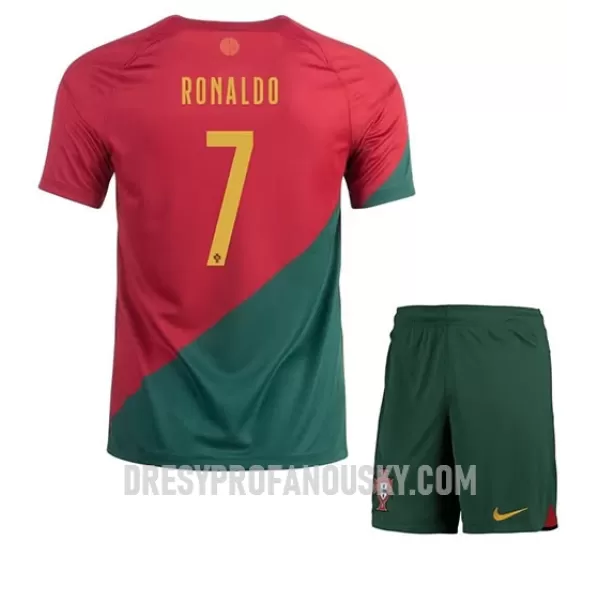 Levné Dětský Fotbalový Dres Portugalsko Cristiano Ronaldo 7 Domácí Mistrovství Světa 2022