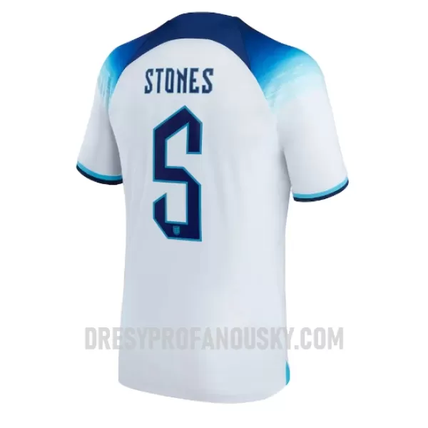 Levné Mužský Fotbalový Dres Anglie John Stones 5 Domácí Mistrovství Světa 2022