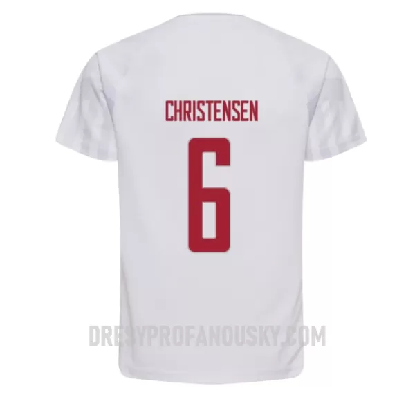 Levné Mužský Fotbalový Dres Dánsko Andreas Christensen 6 Venkovní Mistrovství Světa 2022