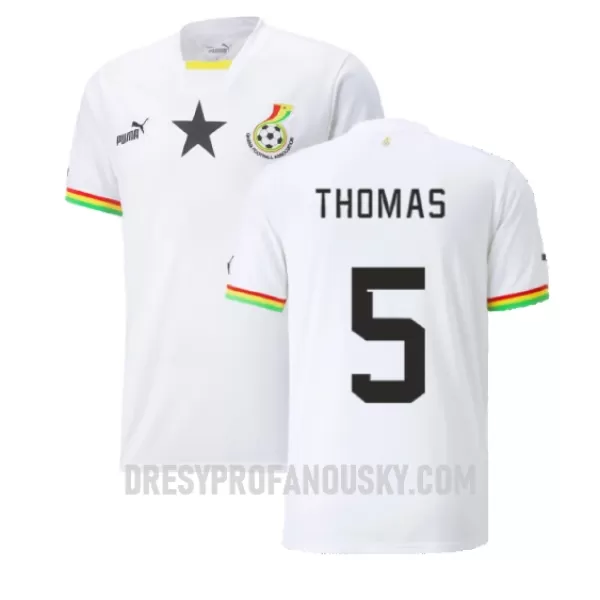 Levné Mužský Fotbalový Dres Ghana Thomas Partey 5 Domácí Mistrovství Světa 2022