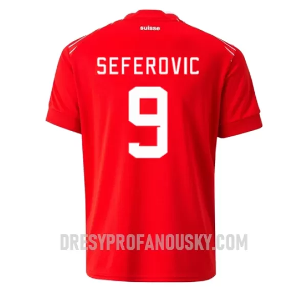 Levné Mužský Fotbalový Dres Švýcarsko Haris Seferovic 9 Domácí Mistrovství Světa 2022