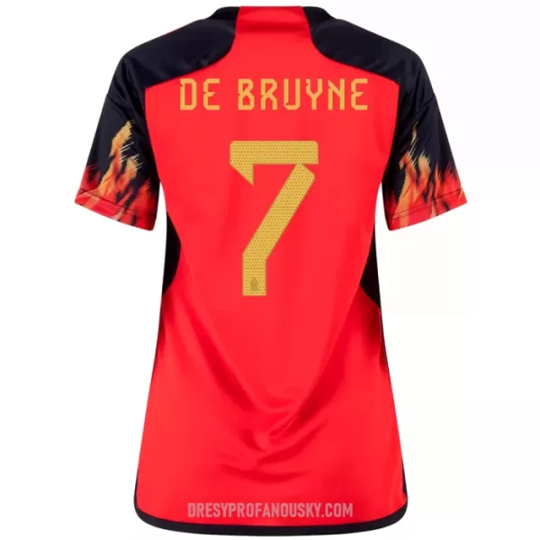 Levné Dámský Fotbalový Dres Belgie DE BRUYNE 7 Domácí Mistrovství Světa 2022