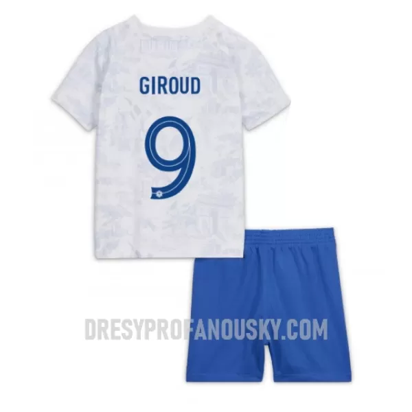 Levné Dětský Fotbalový Dres Francie Olivier Giroud 9 Venkovní Mistrovství Světa 2022