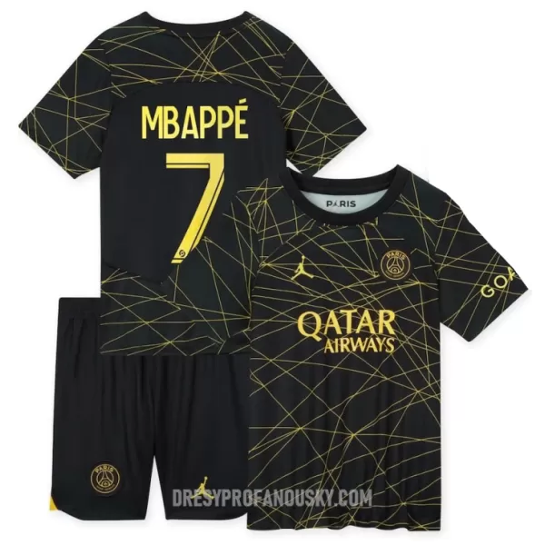 Levné Dětský Fotbalový Dres Paris Saint-Germain Mbappé 7 Čtvrtý 2022-23