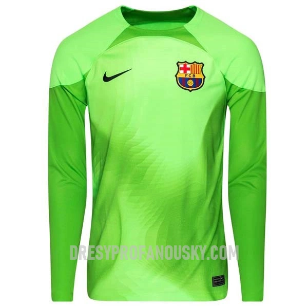 Levné Mužský Fotbalový Dres FC Barcelona Brankářské Domácí 2022-23 Dlouhý Rukáv