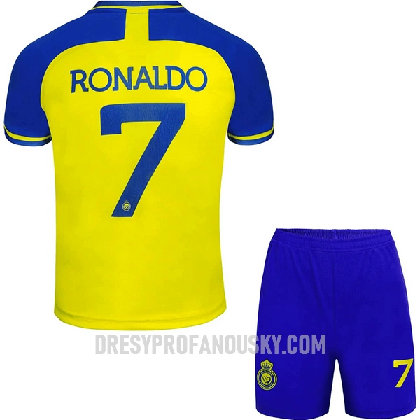 Levné Dětský Fotbalový Dres Al Nassr Ronaldo 7 Domácí 2022-23