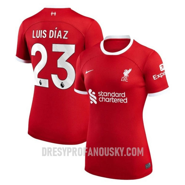 Levné Dámský Fotbalový Dres Liverpool Luis Diaz 23 Domácí 2023-24