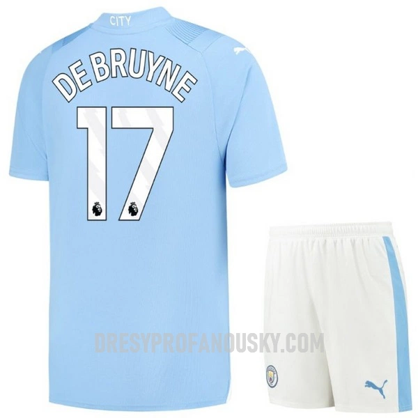 Levné Dětský Fotbalový Dres Manchester City K. De Bruyne 17 Domácí 2023-24