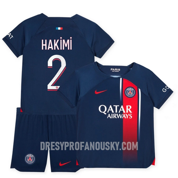 Levné Dětský Fotbalový Dres Paris Saint-Germain Hakimi 2 Domácí 2023-24