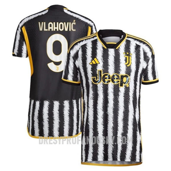 Levné Mužský Fotbalový Dres Juventus Vlahovic 9 Domácí 2023-24