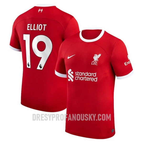 Levné Mužský Fotbalový Dres Liverpool Elliot 19 Domácí 2023-24