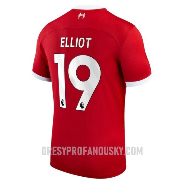 Levné Mužský Fotbalový Dres Liverpool Elliot 19 Domácí 2023-24