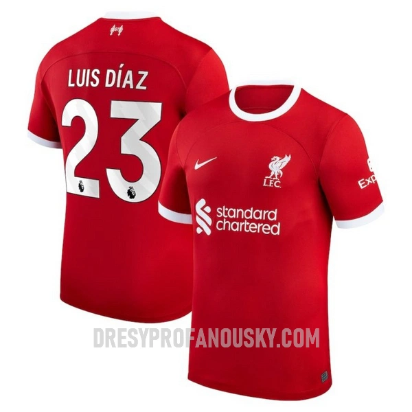 Levné Mužský Fotbalový Dres Liverpool Luis Diaz 23 Domácí 2023-24