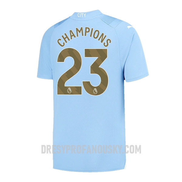 Levné Mužský Fotbalový Dres Manchester City Champions 23 Domácí 2023-24