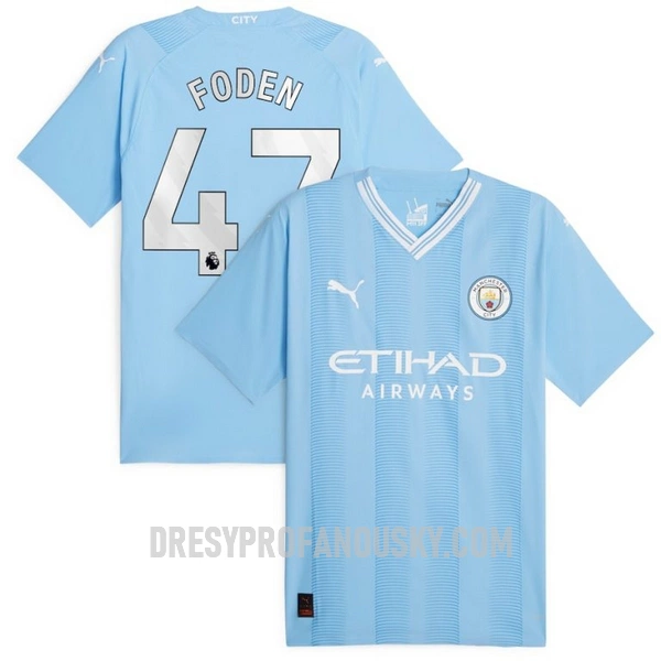 Levné Mužský Fotbalový Dres Manchester City Foden 47 Domácí 2023-24