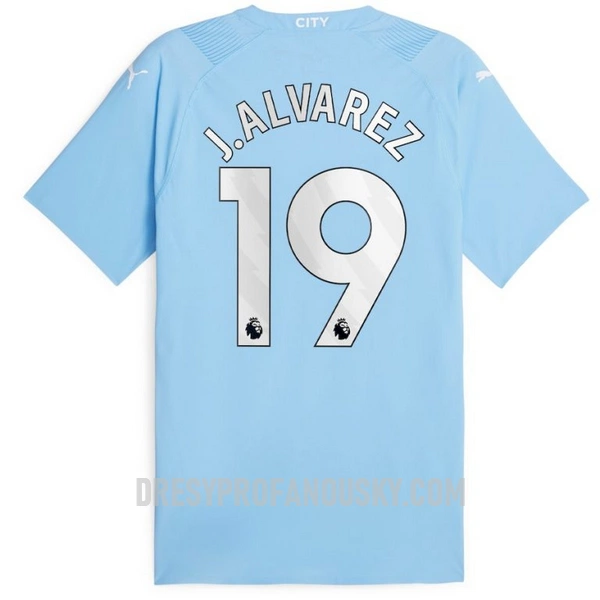 Levné Mužský Fotbalový Dres Manchester City J. Alvarez 19 Domácí 2023-24