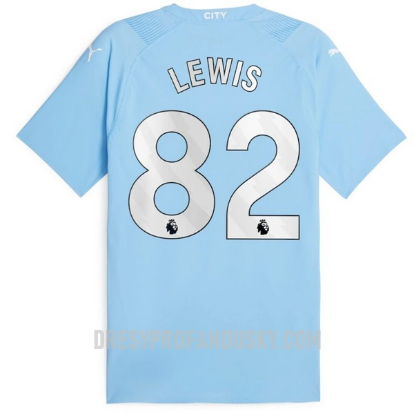 Levné Mužský Fotbalový Dres Manchester City Lewis 82 Domácí 2023-24