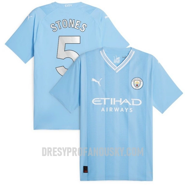 Levné Mužský Fotbalový Dres Manchester City Stones 5 Domácí 2023-24