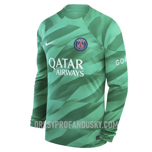 Levné Mužský Fotbalový Dres Paris Saint-Germain Letellier 90 Brankářské Domácí 2023-24 Dlouhý Rukáv