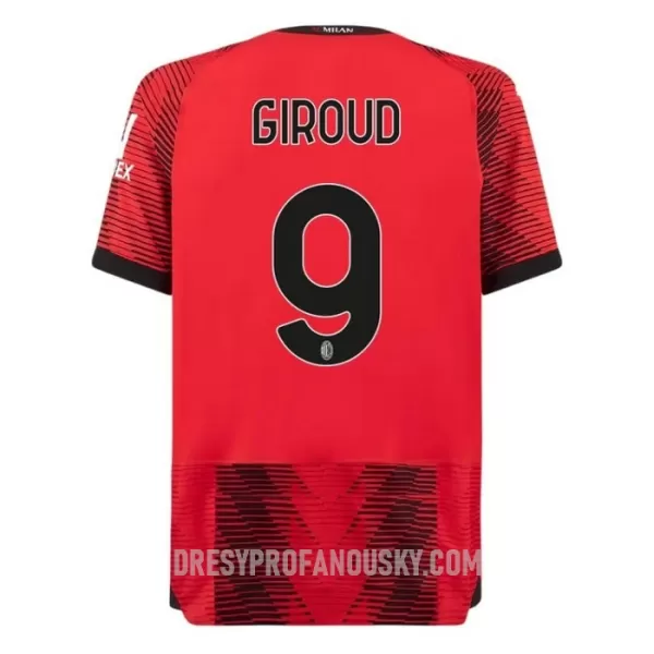 Levné Dětský Fotbalový Dres AC Milán Giroud 9 Domácí 2023-24