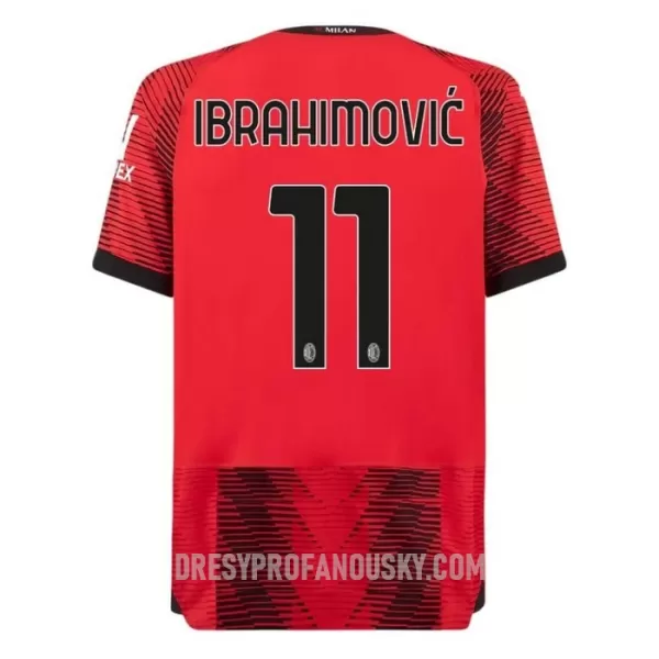 Levné Dětský Fotbalový Dres AC Milán Ibrahimovic 11 Domácí 2023-24