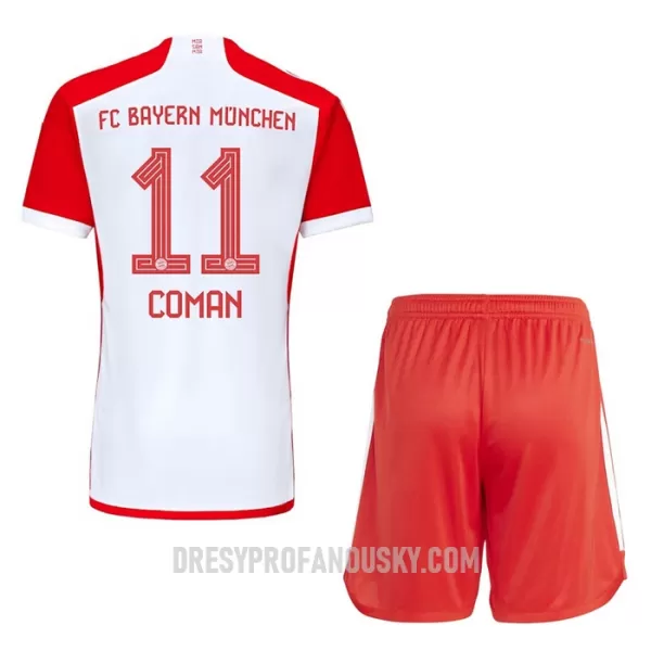 Levné Dětský Fotbalový Dres FC Bayern Mnichov Coman 11 Domácí 2023-24