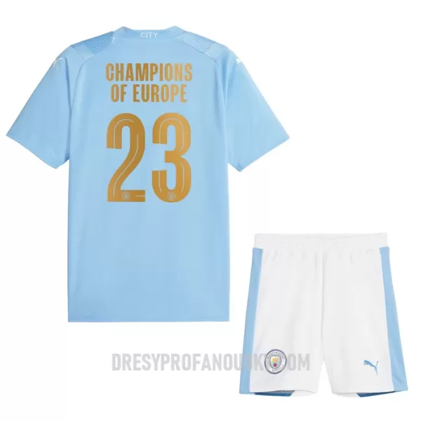 Levné Dětský Fotbalový Dres Manchester City Champions of Europe Domácí 2023-24