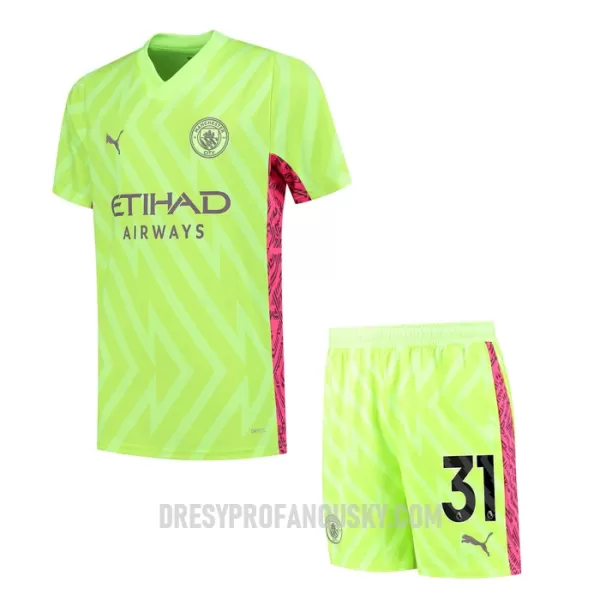 Levné Dětský Fotbalový Dres Manchester City Ederson Brankářské Alternativní 2023-24