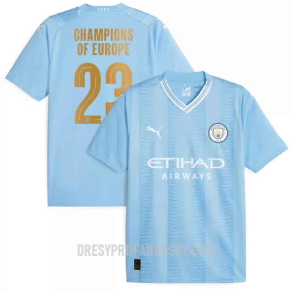 Levné Mužský Fotbalový Dres Manchester City Champions of Europe Domácí 2023-24