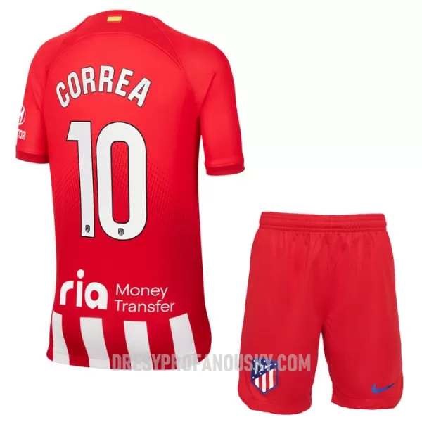 Levné Dětský Fotbalový Dres Atlético Madrid Correa 10 Domácí 2023-24