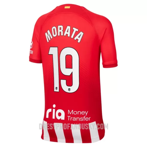 Levné Dětský Fotbalový Dres Atlético Madrid Morata 19 Domácí 2023-24