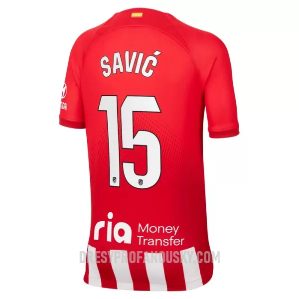 Levné Dětský Fotbalový Dres Atlético Madrid Savic 15 Domácí 2023-24