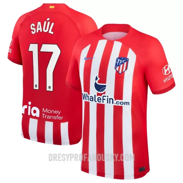 Levné Mužský Fotbalový Dres Atlético Madrid Saul 17 Domácí 2023-24