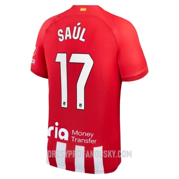 Levné Mužský Fotbalový Dres Atlético Madrid Saul 17 Domácí 2023-24