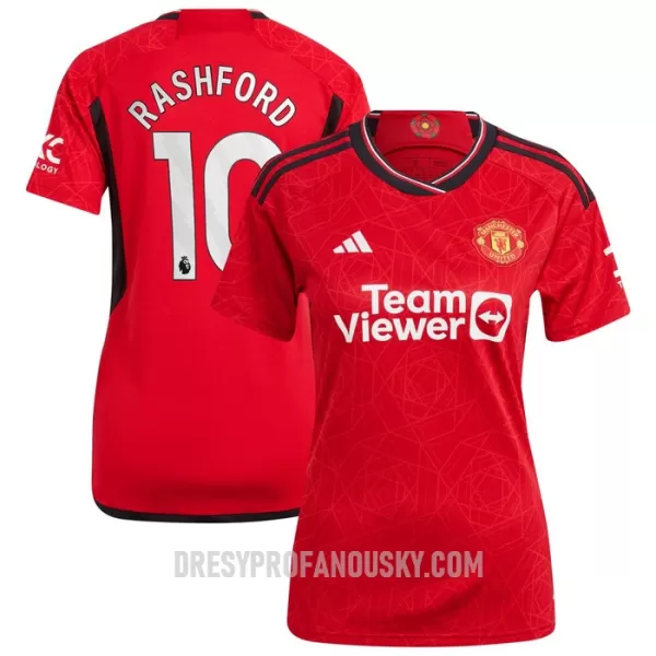 Levné Dámský Fotbalový Dres Manchester United Rashford 10 Domácí 2023-24