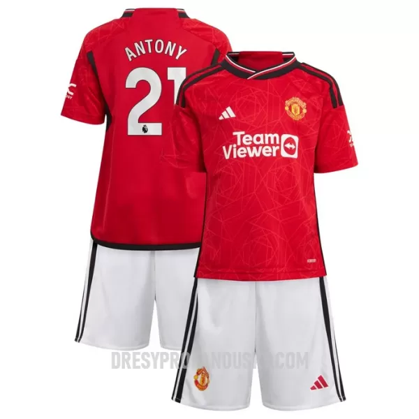 Levné Dětský Fotbalový Dres Manchester United Antony 21 Domácí 2023-24