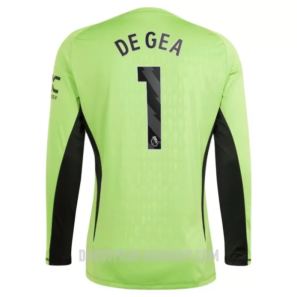 Levné Dětský Fotbalový Dres Manchester United De Gea 1 Brankářské Domácí 2023-24 Dlouhý Rukáv